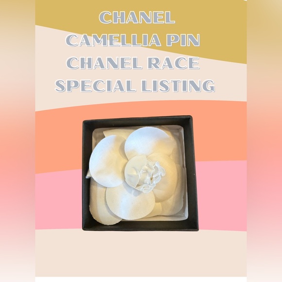 Chanel stamped camellia pin - Picture 1 of 1